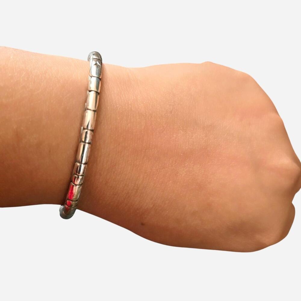 Brighton silver hinge bangle bracelet
